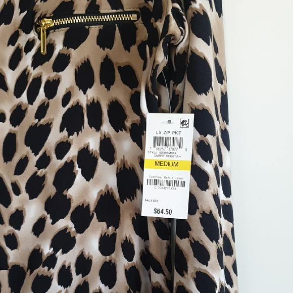 INC International Concepts Leopard Print Blouse - Picture 5 of 6